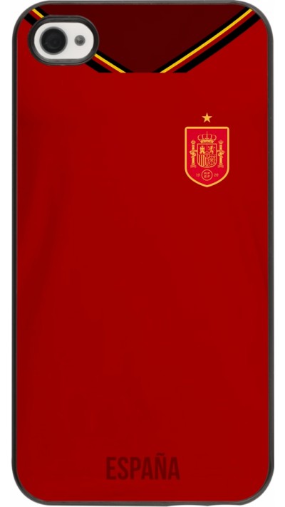 Coque iPhone 4/4s - Maillot de football Espagne 2022 personnalisable