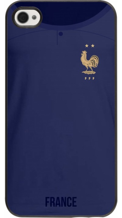 Coque iPhone 4/4s - Maillot de football France 2022 personnalisable