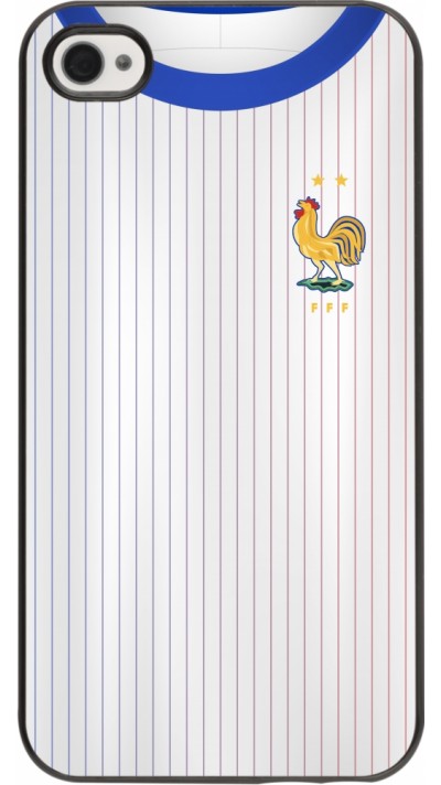 Coque iPhone 4/4s - Maillot de football France Extérieur personnalisable
