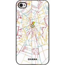 Coque iPhone 4/4s - Maillot de football Ghana 2026 personnalisable