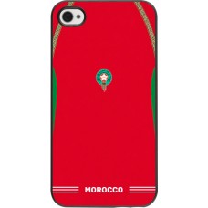 Coque iPhone 4/4s - Maillot de football Maroc 2026 personnalisable
