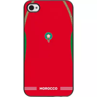 iPhone 4/4s Case Hülle - Marokko 2026 personalisierbares Fussballtrikot
