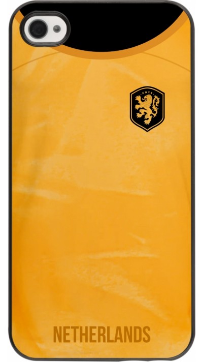 Coque iPhone 4/4s - Maillot de football Pays-Bas 2022 personnalisable