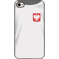 Coque iPhone 4/4s - Maillot de football Pologne 2022 personnalisable