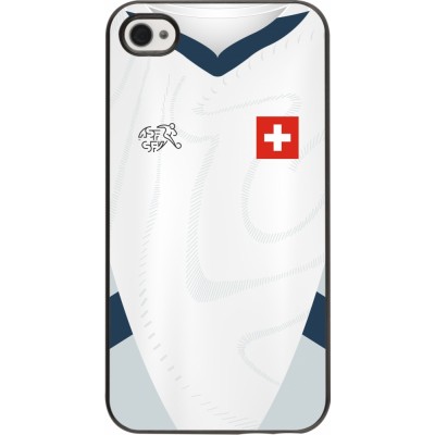 Coque iPhone 4/4s - Maillot de football Suisse Extérieur personnalisable