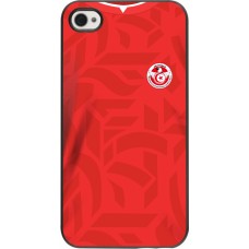 Coque iPhone 4/4s - Maillot de football Tunisie 2022 personnalisable