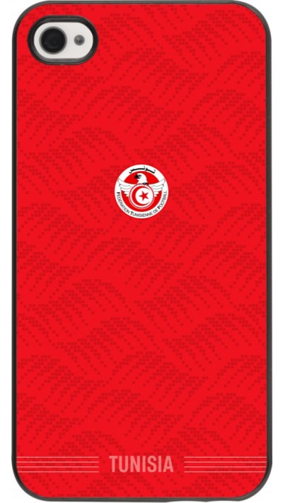 Coque iPhone 4/4s - Maillot de football Tunisie 2026 personnalisable