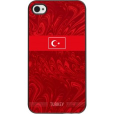 iPhone 4/4s Case Hülle - Türkei 2026 personalisierbares Fussballtrikot