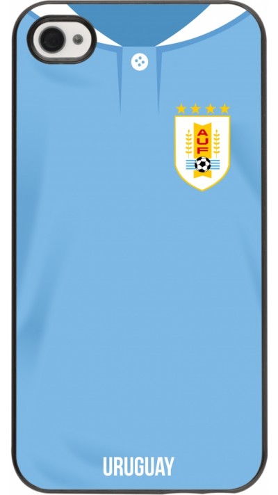 Coque iPhone 4/4s - Maillot de football Uruguay 2022 personnalisable