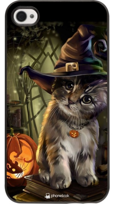Hülle iPhone 4/4s - Halloween 21 Witch cat