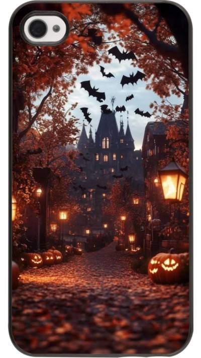 Coque iPhone 4/4s - Halloween 2025 Haunted house