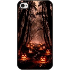 Coque iPhone 4/4s - Halloween 2025 Road of Terrifying Pumpkins