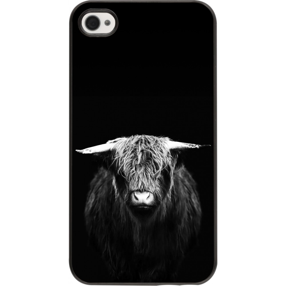 iPhone 4/4s Case Hülle - Highland calf black