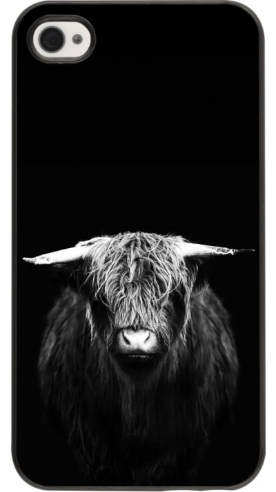 iPhone 4/4s Case Hülle - Highland calf black