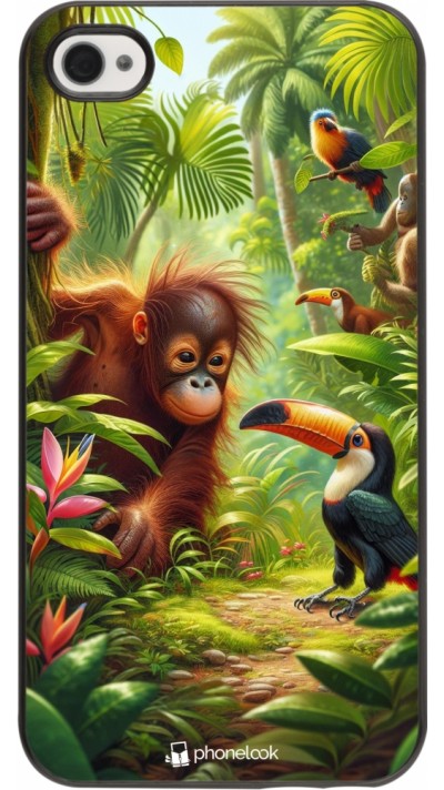 Coque iPhone 4/4s - Jungle Tropicale Tayrona