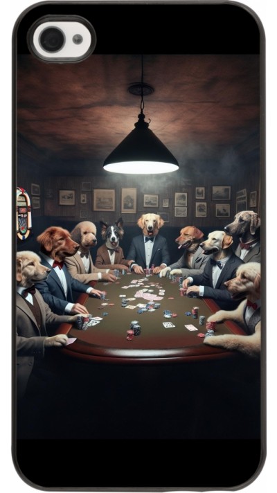 Coque iPhone 4/4s - Les pokerdogs
