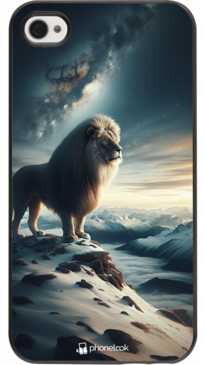 Coque iPhone 4/4s - Le lion blanc