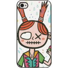iPhone 4/4s Case Hülle - Little Girl Sketch