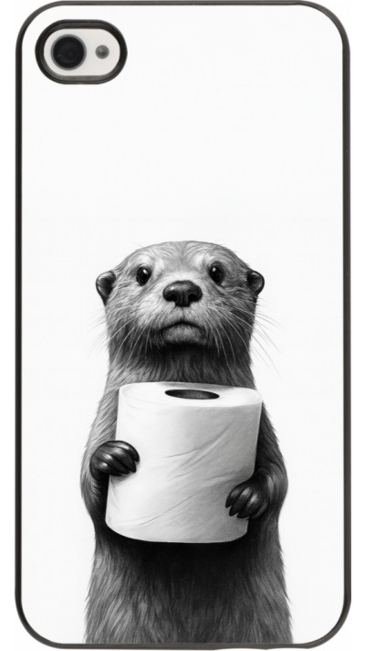 iPhone 4/4s Case Hülle - Otter Toilettenpapier