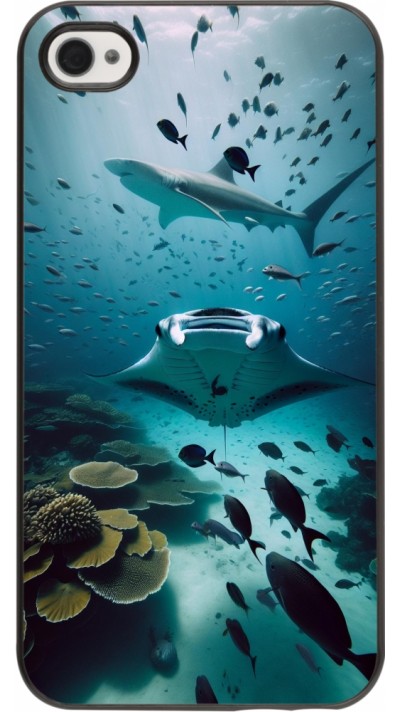 Coque iPhone 4/4s - Manta Lagon Nettoyage