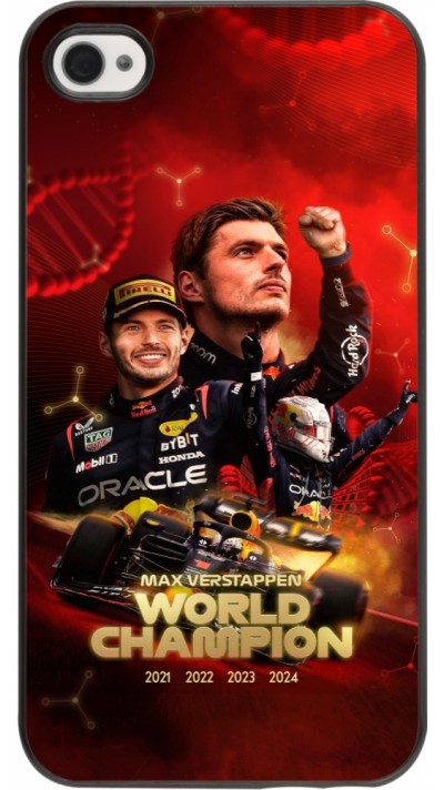 iPhone 4/4s Case Hülle - Max Verstappen Champion 2023