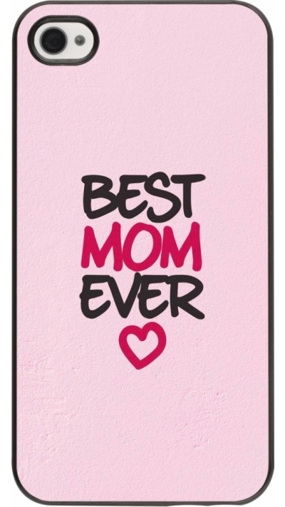 Coque iPhone 4/4s - Mom 2023 best Mom ever pink