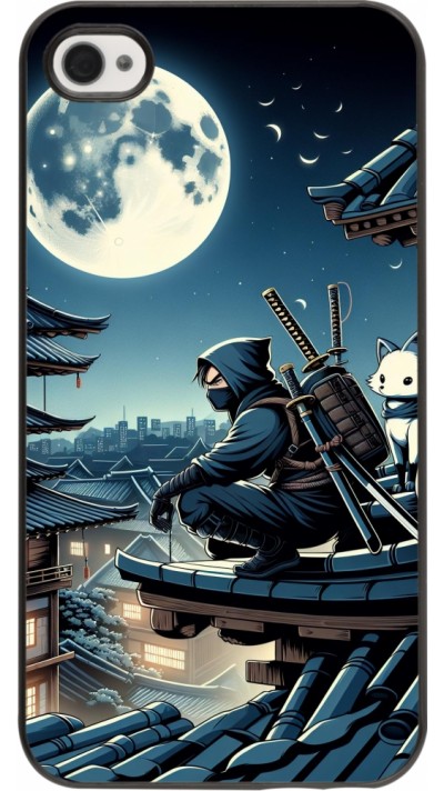 iPhone 4/4s Case Hülle - Ninja unter dem Mond