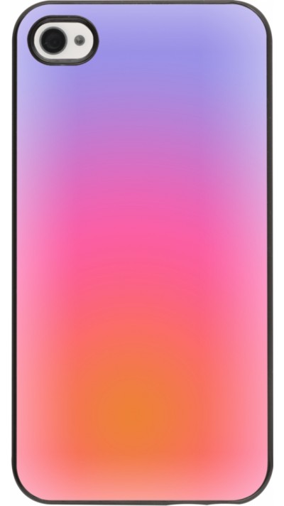 Coque iPhone 4/4s - Orange Pink Blue Gradient
