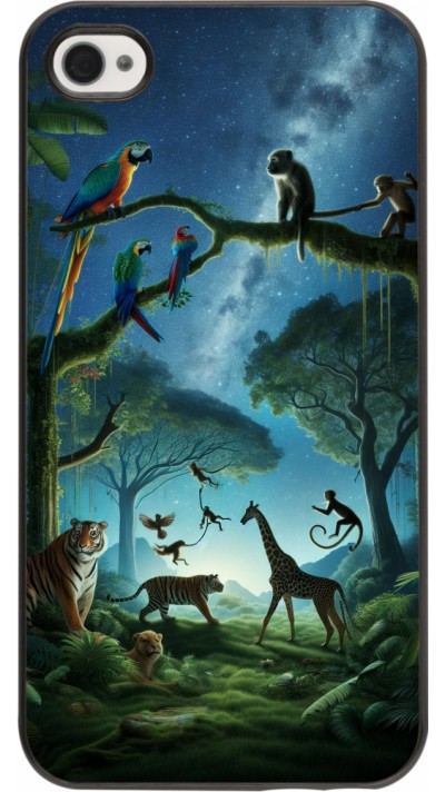 iPhone 4/4s Case Hülle - Paradies der exotischen Tiere
