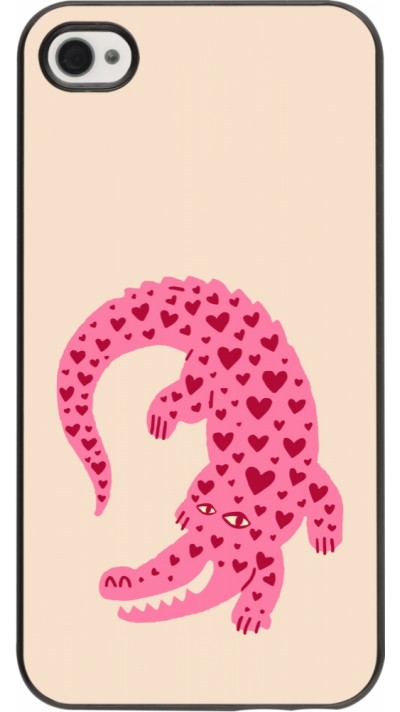 iPhone 4/4s Case Hülle - Pink crocodile 2026