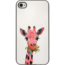 Coque iPhone 4/4s - Pink Girafe Paint