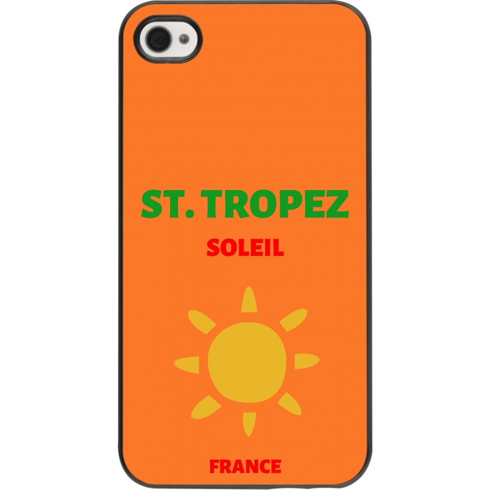 Coque iPhone 4/4s - Pop Summer Destination St-Tropez