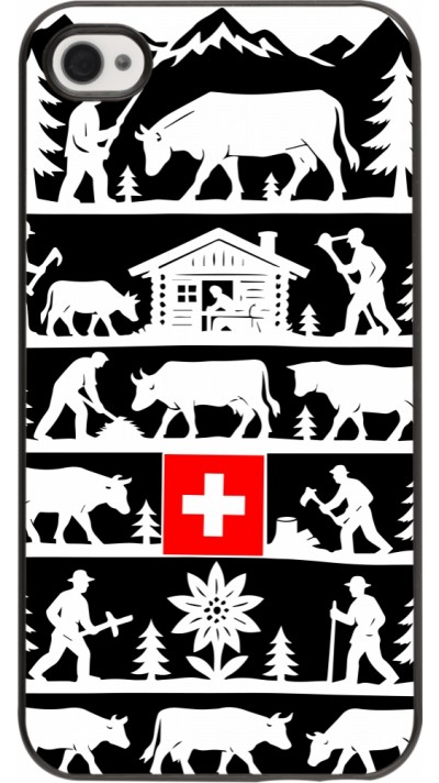Coque iPhone 4/4s - Poya Suisse 1 noir