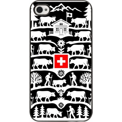 iPhone 4/4s Case Hülle - Poya Schweiz 3 schwarz