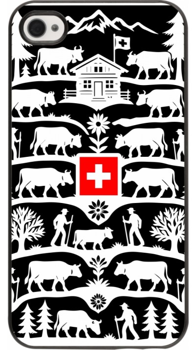 Coque iPhone 4/4s - Poya Suisse 3 noir