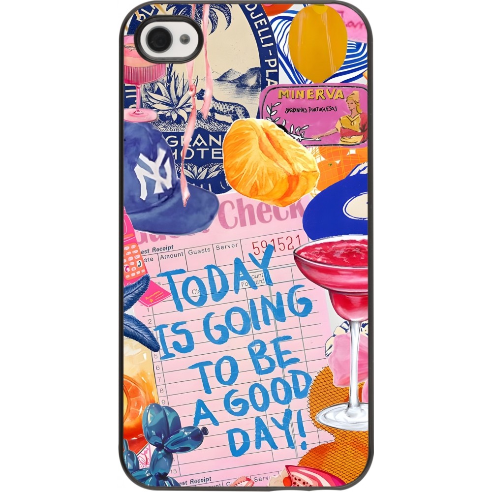 Coque iPhone 4/4s - Preppy Today is Going to be a good day