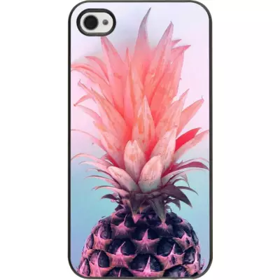 Hülle iPhone 4/4s - Purple Pink Pineapple