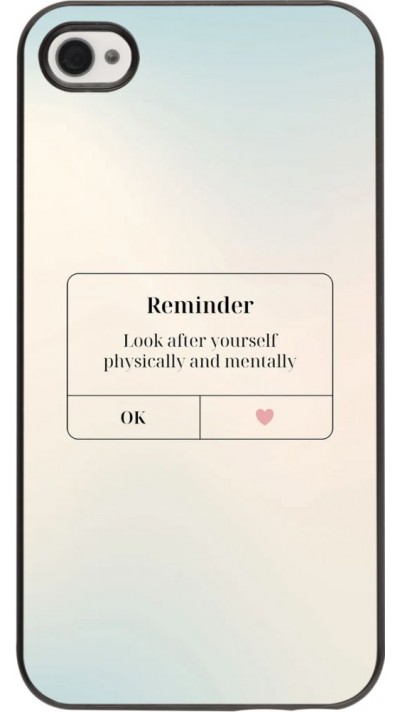 Coque iPhone 4/4s - Reminder Look after yourself