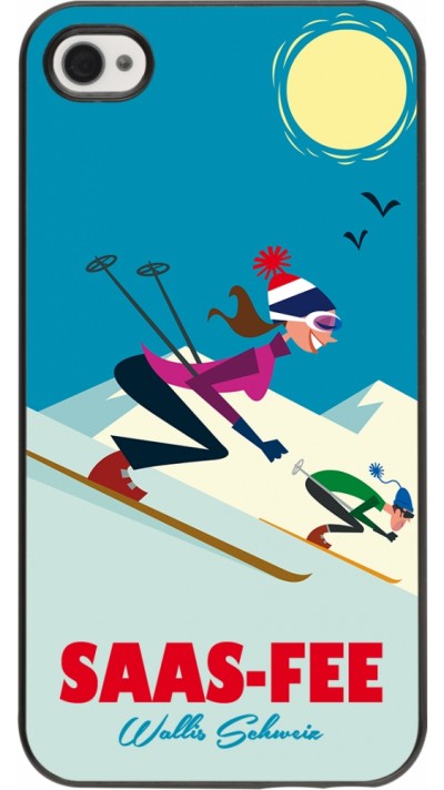 Coque iPhone 4/4s - Saas-Fee Ski Downhill