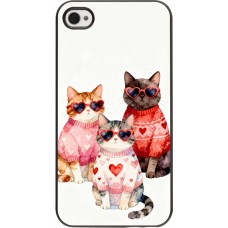 Coque iPhone 4/4s - Saint Valentines Day 26 Cat Love