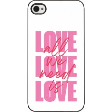 Coque iPhone 4/4s - Saint Valentines Day 26 Love all we need is