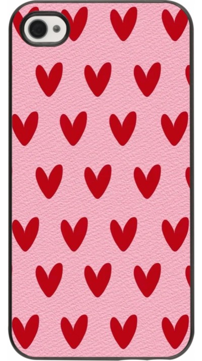 Coque iPhone 4/4s - Saint Valentines Day 26 Pattern heart