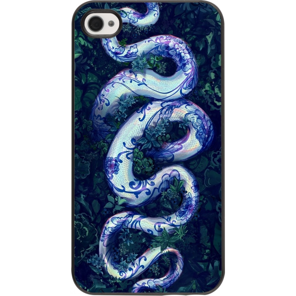 iPhone 4/4s Case Hülle - Snake Blue Anaconda