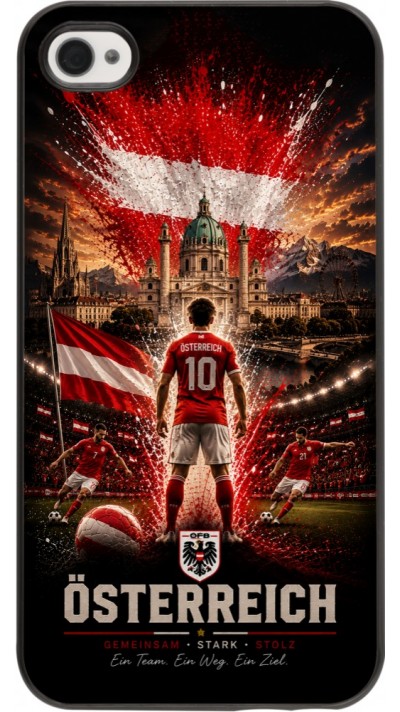 Coque iPhone 4/4s - Football Autriche splash 2026