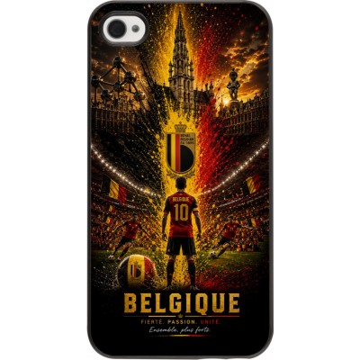 Coque iPhone 4/4s - Football Belgique splash 2026