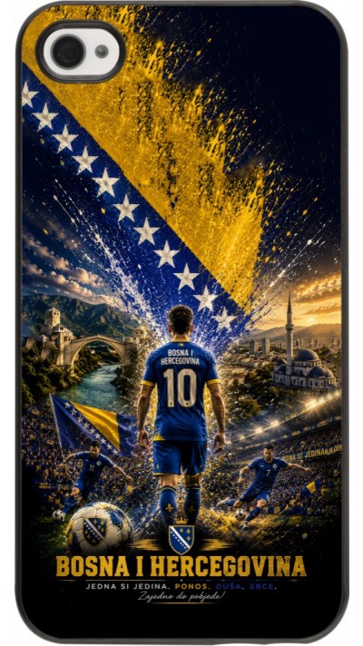 Coque iPhone 4/4s - Football Bosnie-Herzégovine splash 2026
