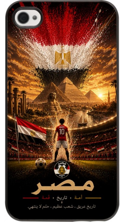 Coque iPhone 4/4s - Football Égypte splash 2026