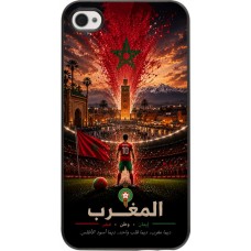 Coque iPhone 4/4s - Football Maroc splash 2026