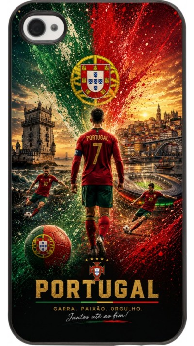 Coque iPhone 4/4s - Football Portugal splash 2026