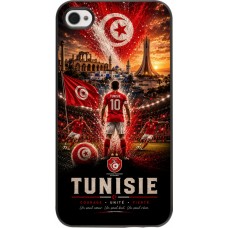 Coque iPhone 4/4s - Football Tunisie splash 2026